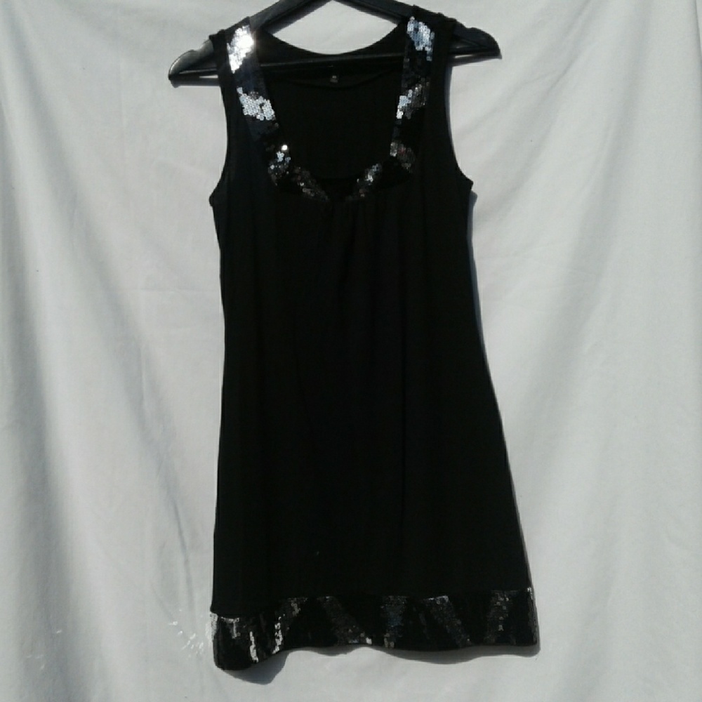 Express black sequin trim Dress size XS